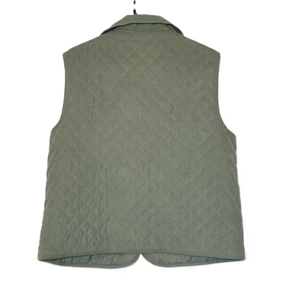 Cabela's Womens Quilted Button Up Vest Size XL/REG Sage‎ Green - Picture 3 of 10
